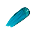 A swatch of shimmery aquamarine, turquoise blue liquid eyeliner.