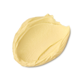 Acai And Sacha Inchi. A neatly smudged swatch of creamy, soft, buttery-yellow facial cleanser.