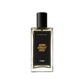 Bond Street 1972. A rectangular, glass perfume bottle with a black cap is filled with translucent, off-clear liquid. A black label reads 'Bond Street 1972'.