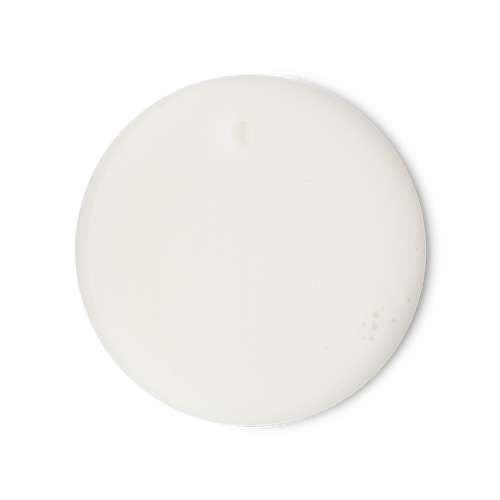 Boo. A perfectly circular swatch of pure white, creamy shower gel.