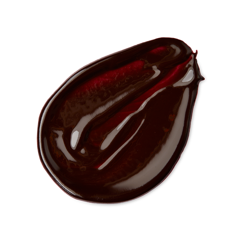 Cola. A neatly smudged swatch of thick, syrupy, molasses-coloured lip jelly.