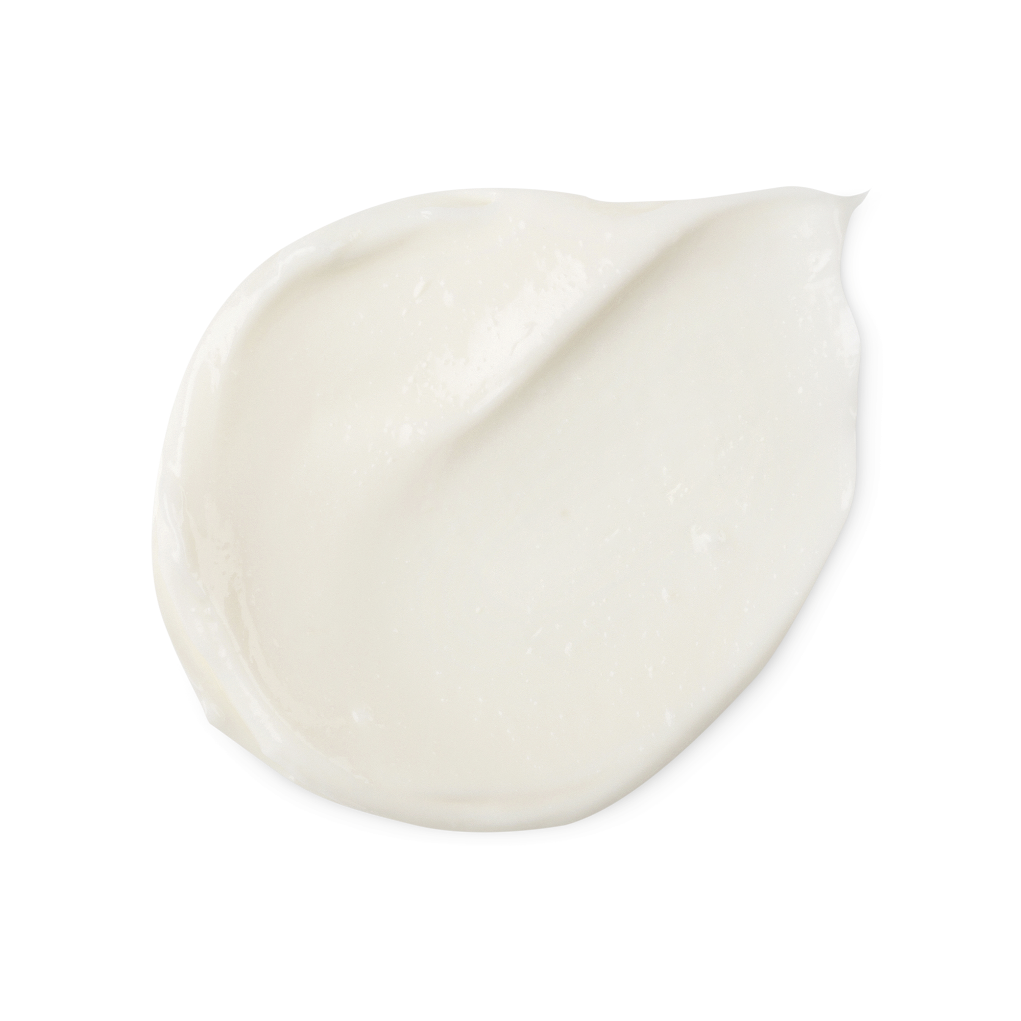 A swatch of smooth, light, orchid white Cosmetic Lad facial moisturiser.