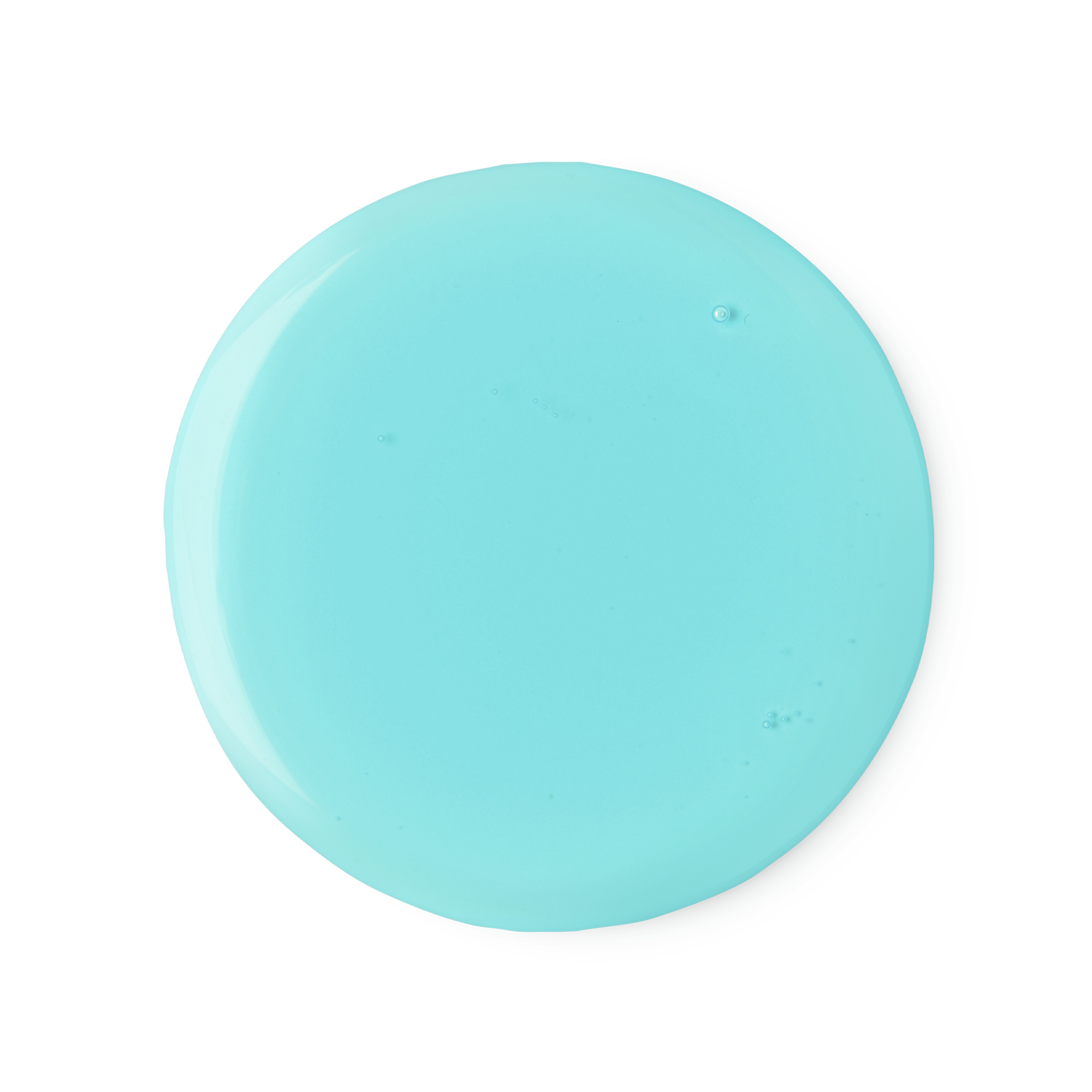 A sample of icy blue Dirty Springwash shower gel.