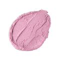 Family Face Time. A neatly smeared swatch of thick, light-pink, textured face mask with a matte finish, small flecks of dark pink, and visible swooping peaks from being spread.