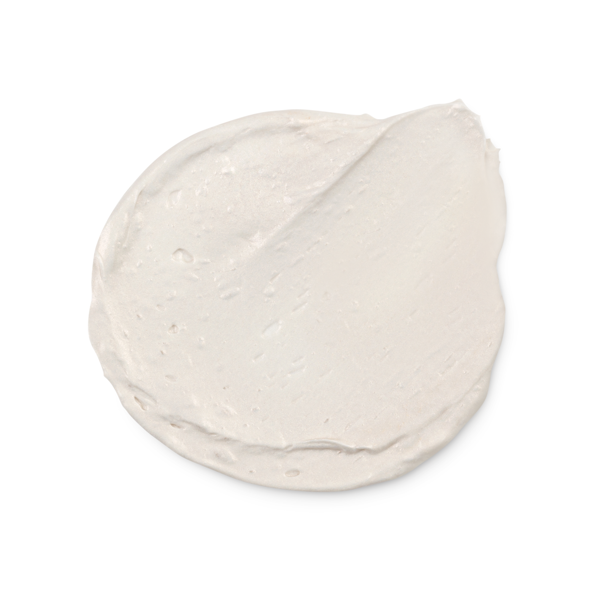 A swatch of slightly shimmery, off white Feeling Younger skin tint.