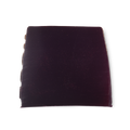 Goddess. A deep purple, smooth, trapezium shaped soap, with a touch of shimmer, and bumps along its left side.