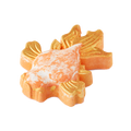 Goldfish. A colourful, orange goldfish-shaped bath bomb complete with delicate, flowing fins covered in fancy golden lustre.