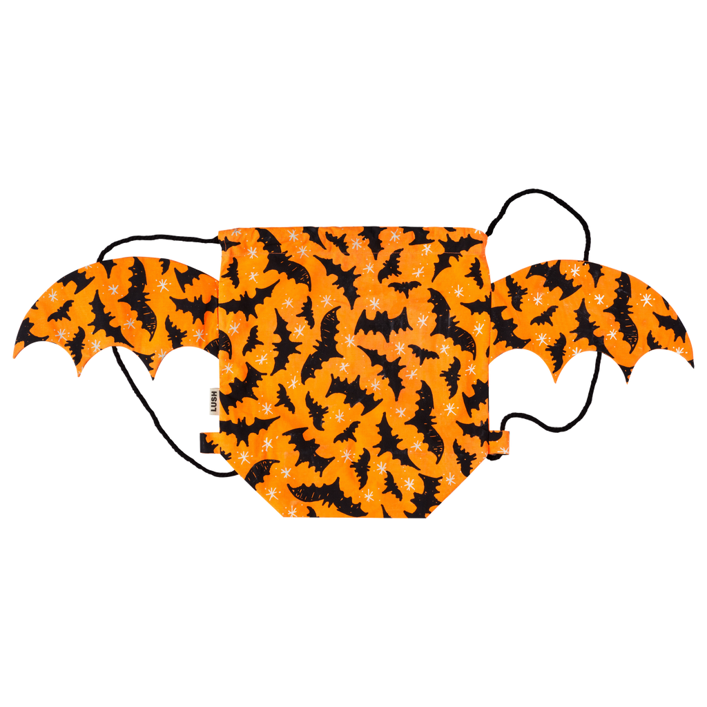 They Only Come Out At Night Orange Drawstring Bag