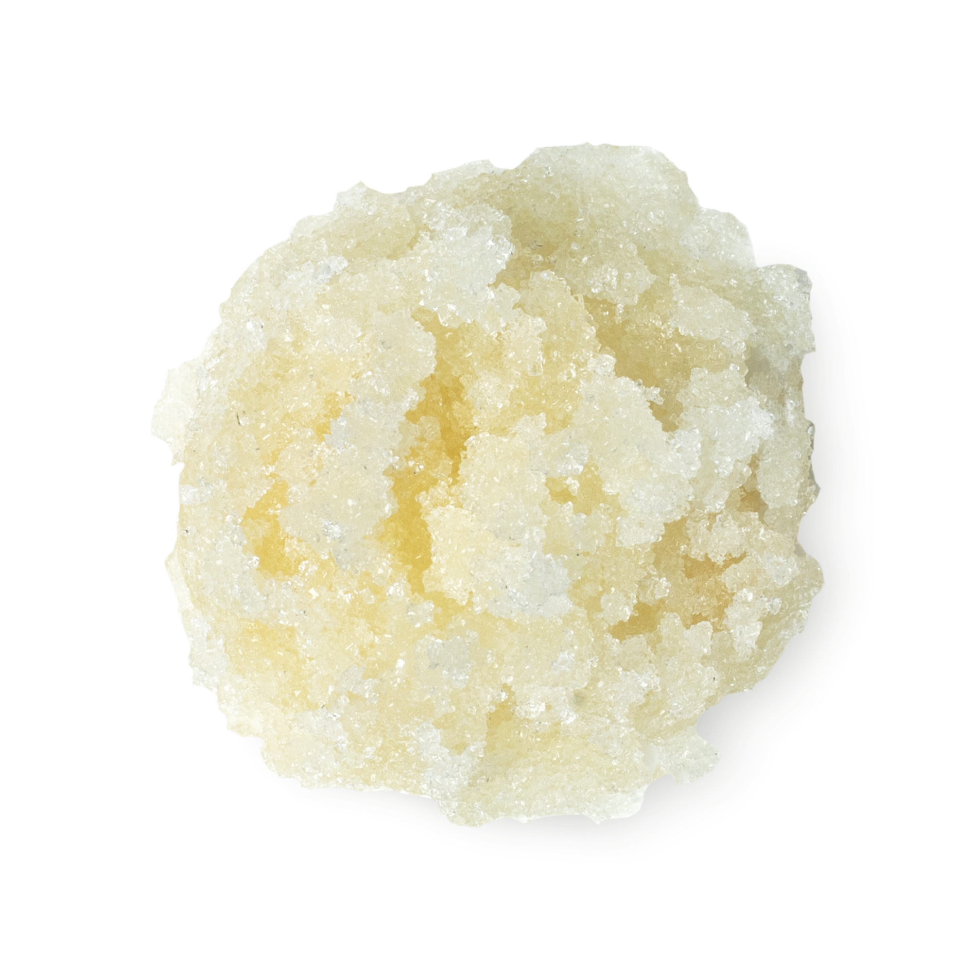 A sample of light golden Honey sugar lip scrub.