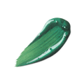 A swatch of shimmery, emerald green liquid eyeliner.