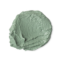A swatch of Mask of Magnaminty: a mint green, thick and creamy, textured face and body mask.