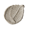 Movis. A neatly smeared swatch of coarse, pebbled-textured face mask with small, darker flecks.