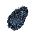Nebula Glitter Crumble. A neatly smudged swatch of crumbly, shimmering, midnight-blue, metallic eyeshadow.