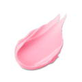 A thick, smooth smear of creamy pink Princess Peach lip jelly. The texture is glossy and opaque with a soft, pointed finish at the top.