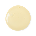 A sample of glossy, pale yellow, almost translucent in appearance, Rehab shampoo.