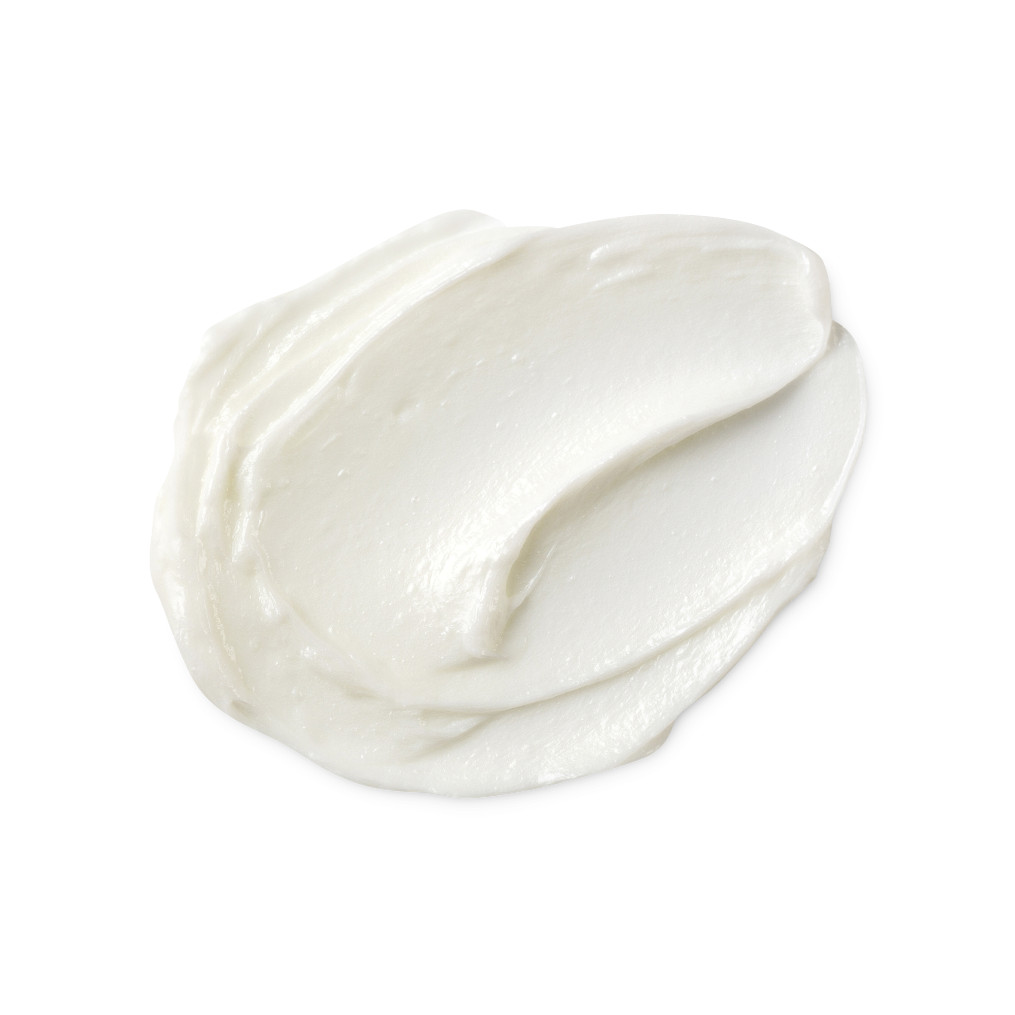 A swatch of thick, smooth, off-white coloured Roots hair treatment.