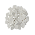 Shimmy Shimmy. A small pile of about three dozen, white, chalky, rounded-diamond-shaped mouthwash tablets.