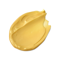 Sticky Dates. A neatly smeared swatch of thick, creamy, golden-yellow body lotion.
