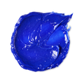 Violet cream. A circular swatch of thick, electric violet shampoo.