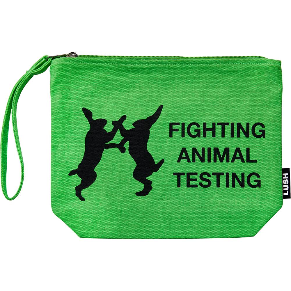 Fighting Animal Testing Fluoro Green Tote Bag