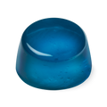 Whoosh. A blue, glossy looking, cylindrical shaped shower jelly, which is slightly wider at the base than at the top.
